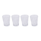 Maxbell Dollhouse Miniature 4 Pieces Multicolor Drinking Water Glass Cups Set for 1:12 Scale