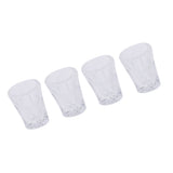 Maxbell Dollhouse Miniature 4 Pieces Multicolor Drinking Water Glass Cups Set for 1:12 Scale