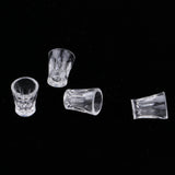 Maxbell Dollhouse Miniature 4 Pieces Multicolor Drinking Water Glass Cups Set for 1:12 Scale