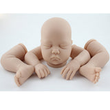 Maxbell 22inch Unpainted Reborn Kits Sleeping Baby Doll with Soft Silicone Head 3/4 Arms Full Legs Kids Gift Adult Collections #1