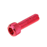 Maxbell 10pcs M6 x 20mm Pitch Alloy Steel Hex Bolt Socket Head Cap Screws  Red