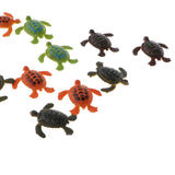 Maxbell 12-piece Plastic Animal Turtle Models Kids Educational Toy Party Bag Fillers