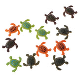 Maxbell 12-piece Plastic Animal Turtle Models Kids Educational Toy Party Bag Fillers