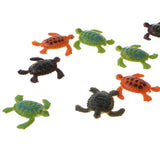 Maxbell 12-piece Plastic Animal Turtle Models Kids Educational Toy Party Bag Fillers