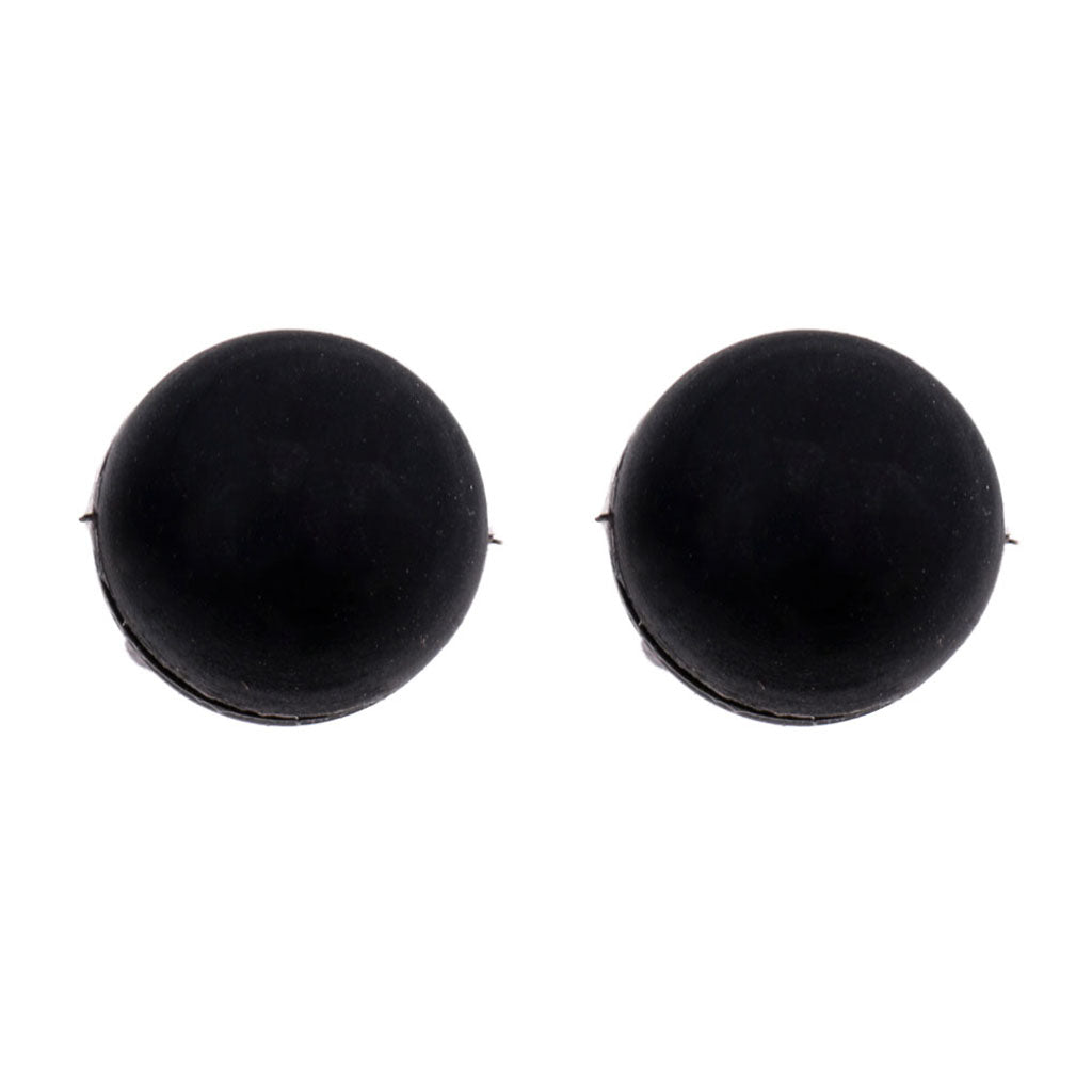 Maxbell Tennis Vibration Dampeners, 18mm Silicone Ball Tennis Racket/Racquet Strings Shock Absorber (2-pack, Black)