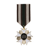 Maxbell Crown Geometric Medal Vintage Badge Fabric Uniform Brooch Pin Patriot Medal