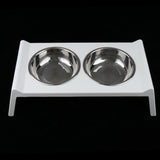 Maxbell Puppy Dog Pet Cat Litter Food Feeding Weaning Stainless Steel Feeder Bowl