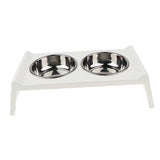Maxbell Puppy Dog Pet Cat Litter Food Feeding Weaning Stainless Steel Feeder Bowl