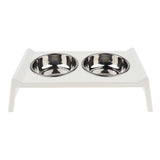 Maxbell Puppy Dog Pet Cat Litter Food Feeding Weaning Stainless Steel Feeder Bowl