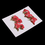 Maxbell 10 Pieces Natural Real Red Flower Pressed Dried Flowers for DIY Ornament Craft Jewelry Making Pendants Charms