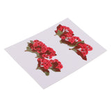 Maxbell 10 Pieces Natural Real Red Flower Pressed Dried Flowers for DIY Ornament Craft Jewelry Making Pendants Charms