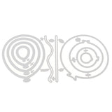 Maxbell Silver Balloon Cutting Dies Stencil for DIY Scrapbooking Paper Card Embossing Craft