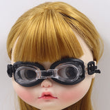 Maxbell For 1/6 Blythe Doll Beach Seaside Accessory New Swimming Goggles with Black Side