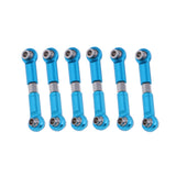 Maxbell 6 Pieces Adjustable For WLtoys A959 Alloy Aluminum Linkages Pull Rod Parts
