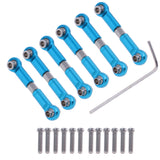 Maxbell 6 Pieces Adjustable For WLtoys A959 Alloy Aluminum Linkages Pull Rod Parts