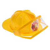 Maxbell Kid Pretend Play Fireman Safety Helmet Firefighter Hat Costume Party Role Playing Toy –Yellow