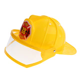 Maxbell Kid Pretend Play Fireman Safety Helmet Firefighter Hat Costume Party Role Playing Toy –Yellow