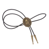 Maxbell Bronze Wolf Head Native American Bolo Ties Western Cowboy Necktie Bootlace Tie Wonderful Gift