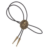 Maxbell Bronze Wolf Head Native American Bolo Ties Western Cowboy Necktie Bootlace Tie Wonderful Gift