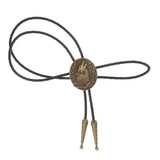 Maxbell Bronze Wolf Head Native American Bolo Ties Western Cowboy Necktie Bootlace Tie Wonderful Gift