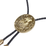 Maxbell Bronze Wolf Head Native American Bolo Ties Western Cowboy Necktie Bootlace Tie Wonderful Gift