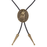 Maxbell Bronze Wolf Head Native American Bolo Ties Western Cowboy Necktie Bootlace Tie Wonderful Gift