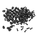 Maxbell 50 Pieces Fishing Connector Quick Change Beads for Hook Links Method Feeders Fishing Accessories