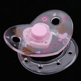 Maxbell Baby Doll Lovely Cartoon Dummy Pacifier Reborn Magnetic Pacifier Toy Accessories Pink & Clear