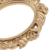 Maxbell Baroque Oval Resin Wall Door Frame Artistic Home Decor Wedding Favors Gold 9.6x7.8x0.8 cm
