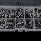 Maxbell 80Pcs/box Heavy Duty Sea Boat Fishing Rod Guides Top Tips Pole Rod Eye Rings, 10 Mixed Sizes