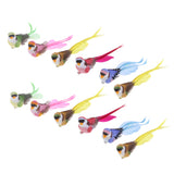 Maxbell 12pcs Magpie Lifelike Artificial Feathered Foam Bird for Displays, Crafting and More