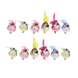 Maxbell 12pcs Magpie Lifelike Artificial Feathered Foam Bird for Displays, Crafting and More