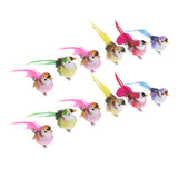 Maxbell 12pcs Magpie Lifelike Artificial Feathered Foam Bird for Displays, Crafting and More