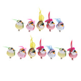 Maxbell 12pcs Magpie Lifelike Artificial Feathered Foam Bird for Displays, Crafting and More
