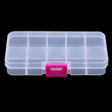 Maxbell 10 Cell Empty Bobbins Spool Box Sewing Machine Bobbin Case Organizer Storage