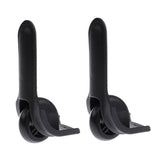 Maxbell Couple of Luggage Repair Caster Wheels Replacement for Suitcase Black D011