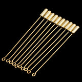 Maxbell 10 Piece 7.1cm Long Needle Plug Lapel Stick Hat Scarf Brooch Boutonniere Pin
