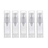 Maxbell 5x 5ml Clear Vacuum Pump Bottle Cosmetic Lotions Container Tubes Dispenser