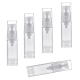 Maxbell 5x 5ml Clear Vacuum Pump Bottle Cosmetic Lotions Container Tubes Dispenser