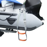 Maxbell Premium Polyester Inflatable Boat Rib Dinghy 2 Step Boarding Ladder & Stainless Steel Buckle - Corrosion Resistant & Durable