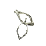Maxbell 24Pcs Tibetan Silver Bronze Earring Leaf Drop Frame Charms Pendants DIY