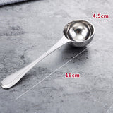 Maxbell Measuring Spoons -304 Stainless Steel (18/8) Perfect for Baking and Cooking with Engraving US And Metric Measurement, with Handle