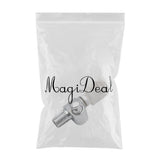 Maxbell Chrome Banjo 5th Geared Tuning Peg Tuner Machine Head with White Pearl Button