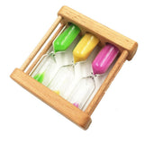 Maxbell 3 in 1 Hourglass, Wood Art Gift, Wood Sand, Sand Timer, Present 1/3/5 Minute