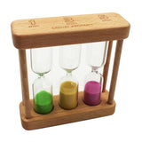 Maxbell 3 in 1 Hourglass, Wood Art Gift, Wood Sand, Sand Timer, Present 1/3/5 Minute