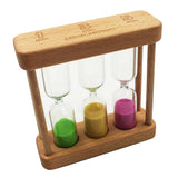 Maxbell 3 in 1 Hourglass, Wood Art Gift, Wood Sand, Sand Timer, Present 1/3/5 Minute