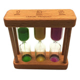 Maxbell 3 in 1 Hourglass, Wood Art Gift, Wood Sand, Sand Timer, Present 1/3/5 Minute