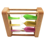 Maxbell 3 in 1 Hourglass, Wood Art Gift, Wood Sand, Sand Timer, Present 1/3/5 Minute