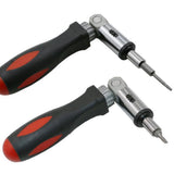 Maxbell Ratchet Screwdriver Flat Double-end Screw Driver Hand Tools Home Garden Tool