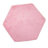 Maxbell Hexagonal Soft Plush Kids/Baby Playhouse Tent Carpet Children Bedroom Floor Cushion - Pink